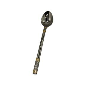 Wallace Golden Aegean Weave Stainless Oval Soup Spoon 18/8 NWOT 7-1/4"